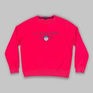 U.S. Polo Assn. Red Fleece Sweatshirt Men’s Size L